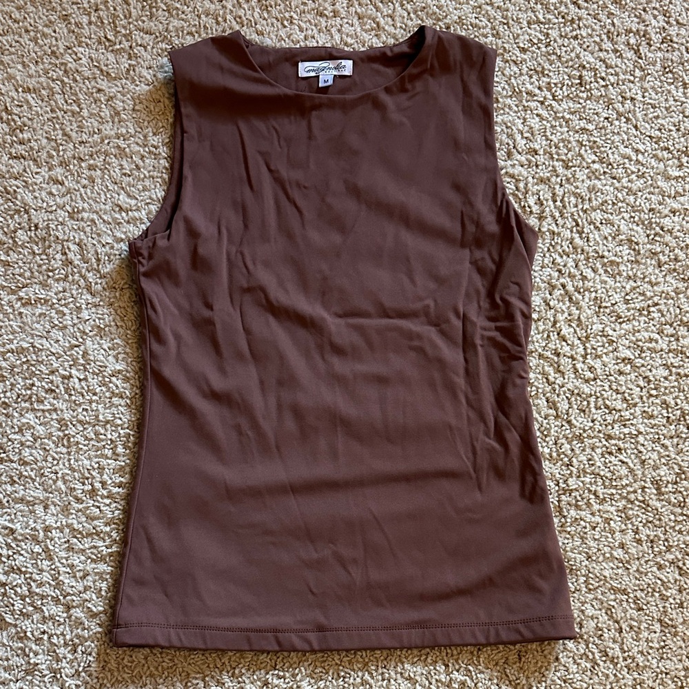 Chocolate Brown Tank Top